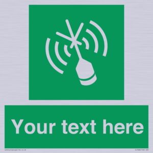 Custom sign safe condition Emergency position beacon